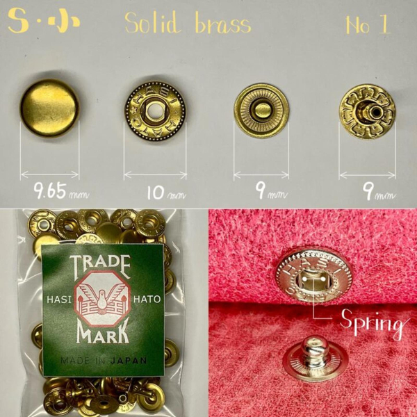 S. Solid Brass - 9.65 mm